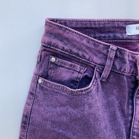 Guess Women’s 1981 High Rise Skinny Jeans In Purple Wash Size 26 - Picture 7 of 13